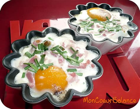 Recette D Oeufs Cocotte Aux Pinards Lardons Et Cr Me Fra Che Ww