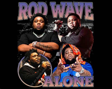 Rod Wave Png Design, Rod Wave Nostalgia 2023 Rap Music Png, Retro Tour Nostalgia 2023, Rod Wave ...