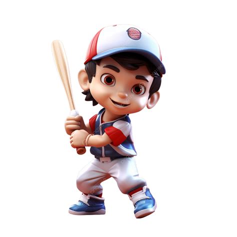 Béisbol De Personajes Del Juego De Los Juegos Asiáticos En 3d Png