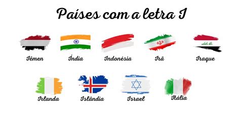 Nome De Pais Com A Letra I - Países com a letra I