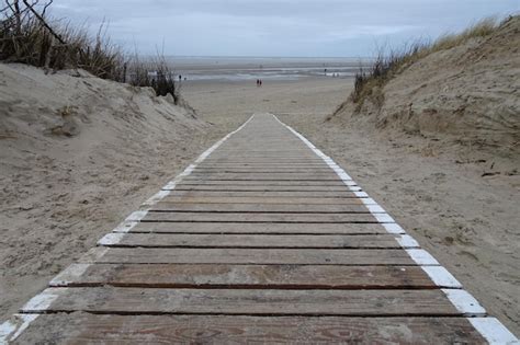 Premium Photo Empty Jetty Leading To Sea