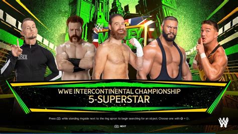 Fatal 5 Way Match For The Intercontinental Championship At Money In The