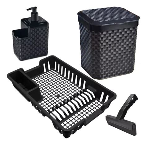 Organizador De Bacha Para Cocina Arqplast Kit Escorredor De Lou As