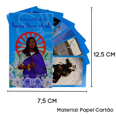 O Tradicional Baralho Santa Sara Kali Cartas Plastificado Shopee