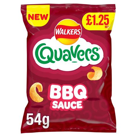 Walkers Quavers Bbq Sauce Snacks Crisps Rrp Pmp G Bestway