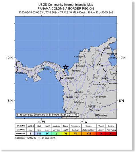 Un Terremoto De Magnitud 6 6 Sacude El Caribe Cerca De La Frontera