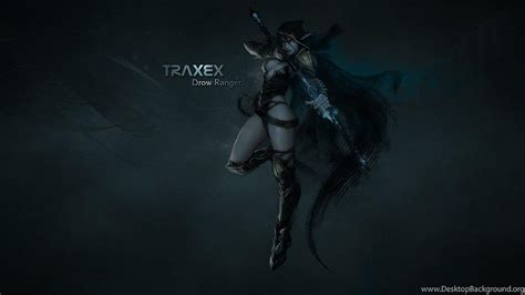 Drow Ranger Traxex And Windranger Lyralei Dota 2 Game HD Wallpaper Pxfuel