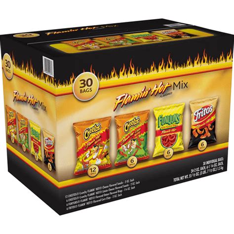 Frito Lay Flamin Hot Potato Chips Variety Pack 30 Ct 48 OFF
