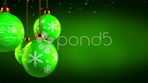 Green Christmas Ornaments Wallpaper