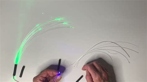 How To Connect Fiber Optic Lights To 3mm 5mm Leds Youtube