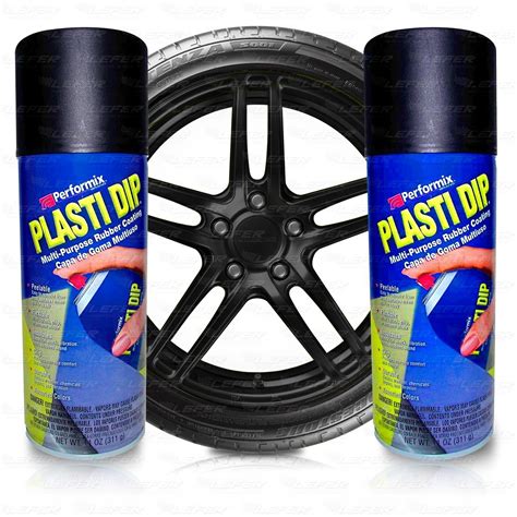 Oferta Plastidip X 2 Aerosoles Negros Tunning Llantas Autos LEFER CAR