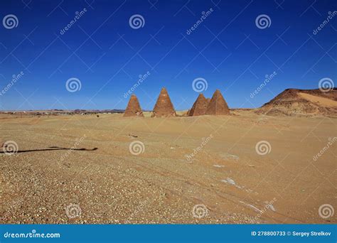 Ancients Pyramids in Jebel Barkal, Sudan, Nubia Stock Image - Image of ...