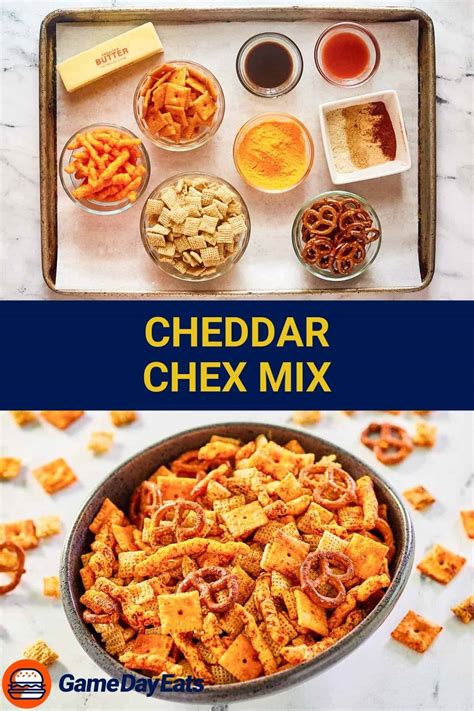 Cheddar Chex Mix Game Day Eats