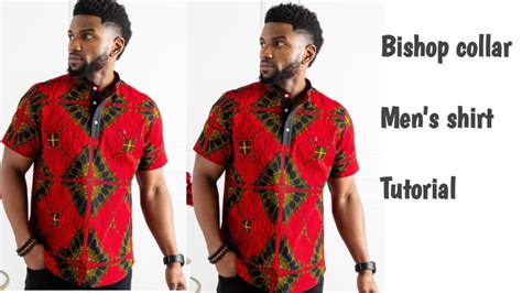 Men Shirt Simplified Bishop Collar Men S Shirt Tutorial Youtube