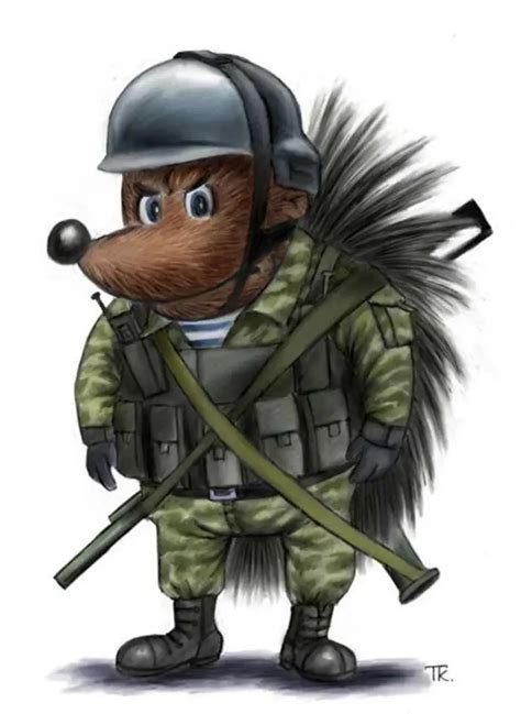 Военный Ежик Картинки (53 Фото)