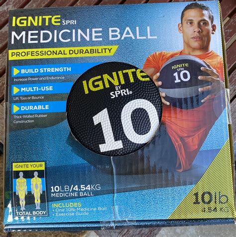 Ignite Spri 10lb Medicine Ball Ebay