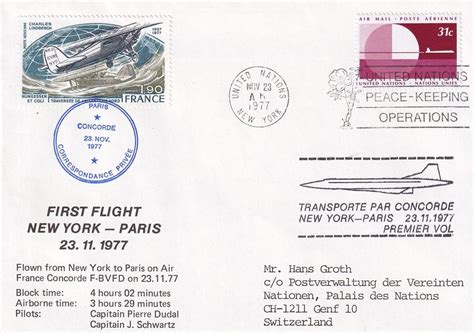 Erstflug Air France CONCORDE New York Paris 1977 Ab UNO Kaufen Auf