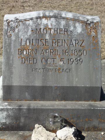 Louise Louisa Ackermann Reinarz Memorial Find A Grave