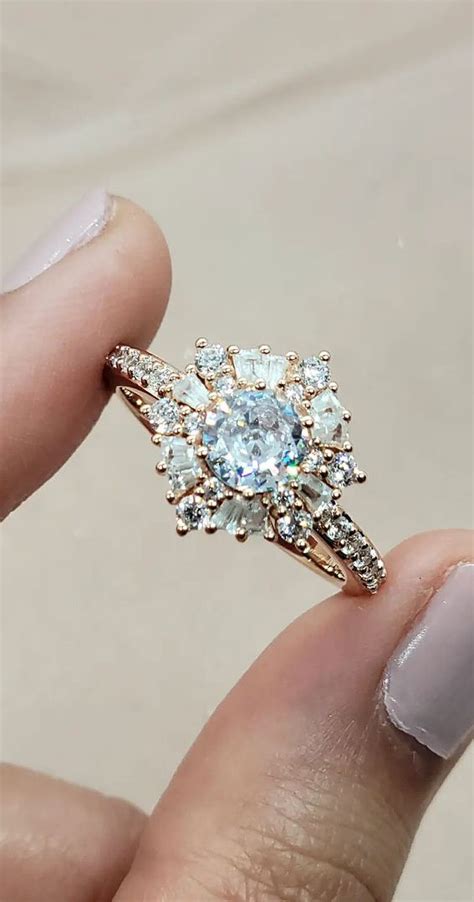 50 Stunning Engagement Rings In 2022 Diamond Halo Ring With Pretty