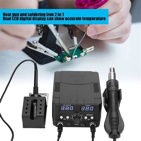 Soldering Iron Rework Station 2 In1 SMD LED Digital Display For Hot Air