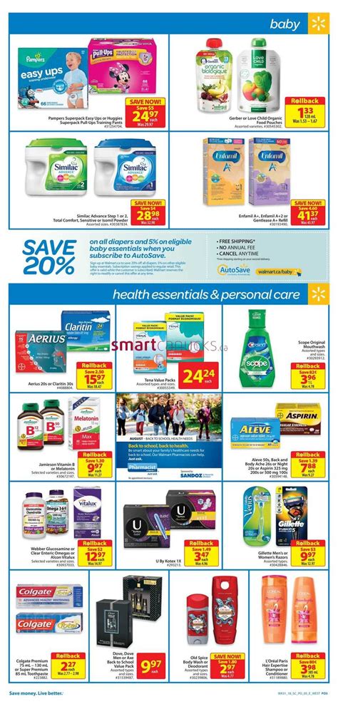 Walmart Supercentre West Flyer August To