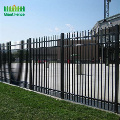 New Design Cheap Wrought Iron Fence Panel Steel Metal Picket Ornamental Fence Hebei Giant