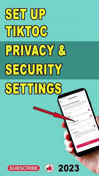 Setup Tiktok Privacy And Security Settings 2023 Youtube