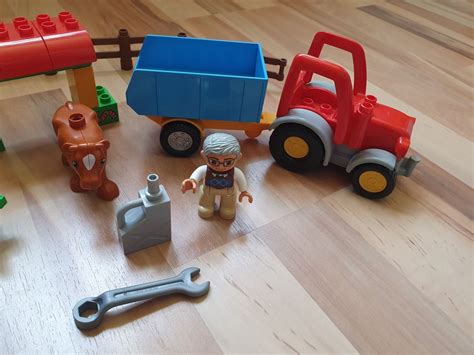 Lego Duplo Bauernhof Traktor Mit Anh Nger Kaufen Auf Ricardo