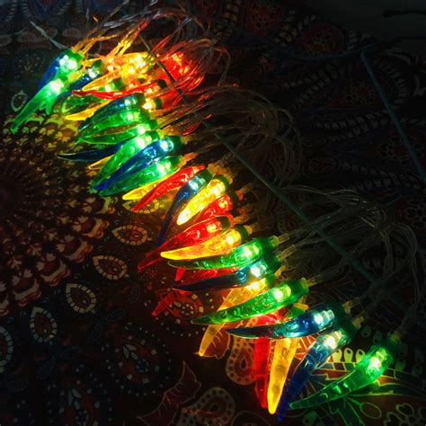 Chili Pepper Lights String 10FT 20LEDs Multicolor Chili String Lights