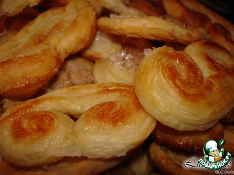 Слоеное печенье "Ушки" – кулинарный рецепт