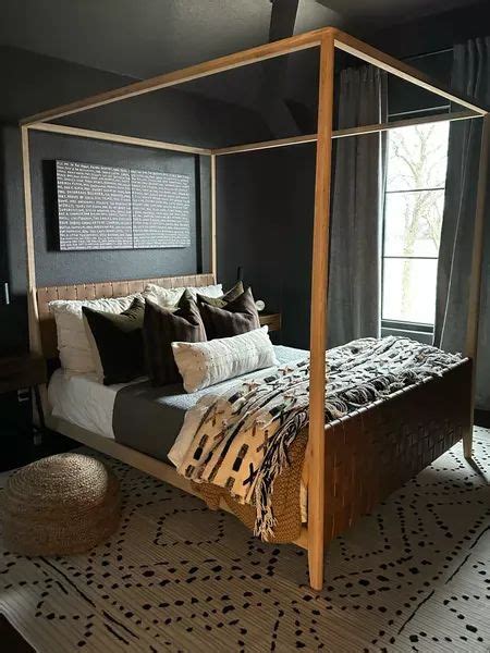 Leather Cove Canopy Bed Curated On Ltk In Bedroom Interior