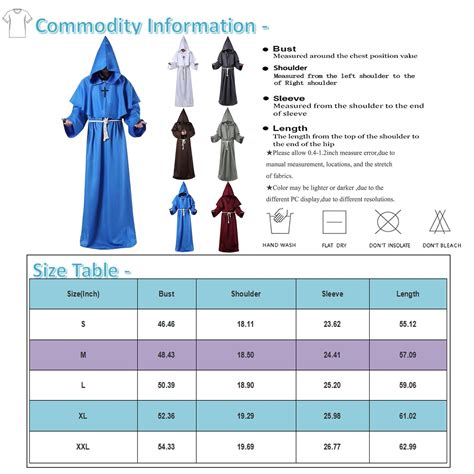 Halloween Classic Couples Church Priest Nun Habit Costume Traditional Religious Black Robe