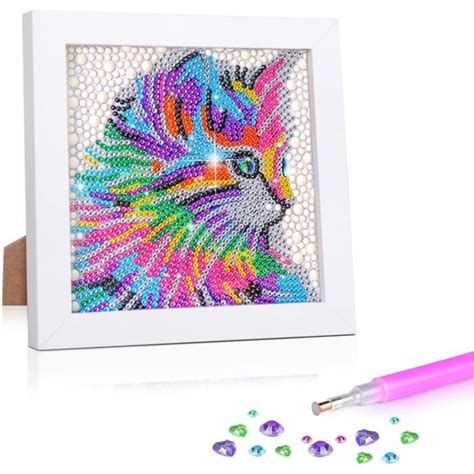 Diamond Painting Enfant D Diy Broderie Diamant Kit Complet Avec Cadre