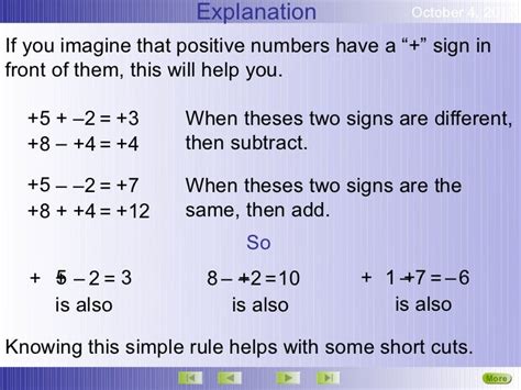 Negative Numbers Adding And Subtracting