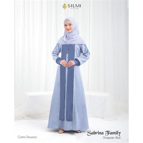 Jual Silmi Gamis Simpel Elegan Kekinian Terbaru Untuk Remaja Bahan