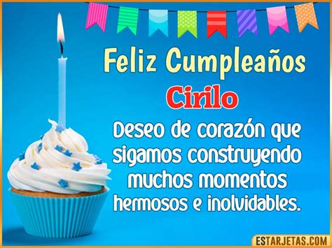 Feliz Cumplea Os Cirilo Im Genes Tarjetas Y Mensajes