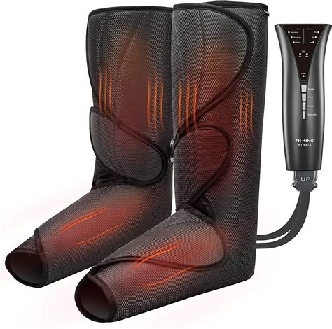 Buy Fit King Leg And Foot Massager With Heat Calf Foot Air Compression Wraps Massage Therapy