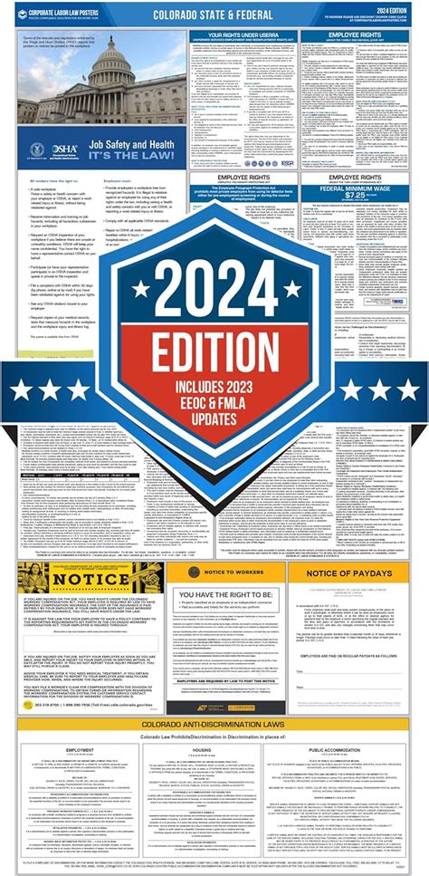 Corporate Labor Law Posters 2024 Colorado State And Federal