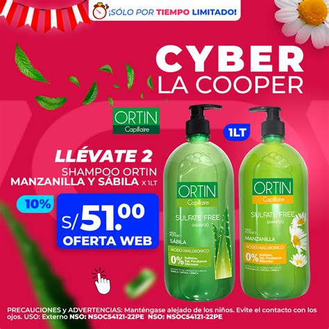 Oferta Combo Shampoos Ortin Manzanilla Y S Bila Lt Laboratorios La