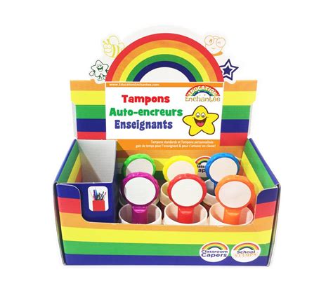 Tampons Auto Encreurs Coffret De Tampons Enseignants Assortiment