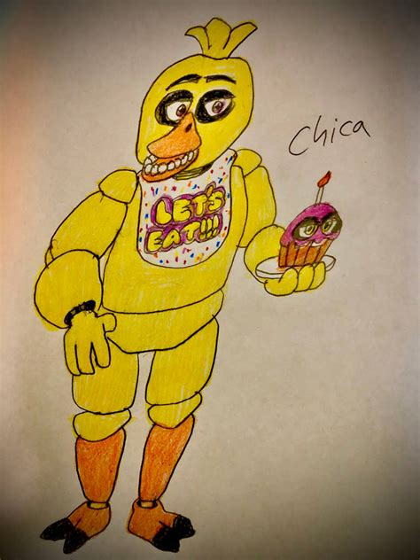 I Drew Chica! (Fanart) by ShawnzillaStuff101 on DeviantArt