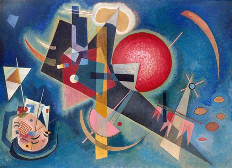 Wassily Kandinsky Mavide Tablosu 1925 Tarihli Istanbul Sanat Evi