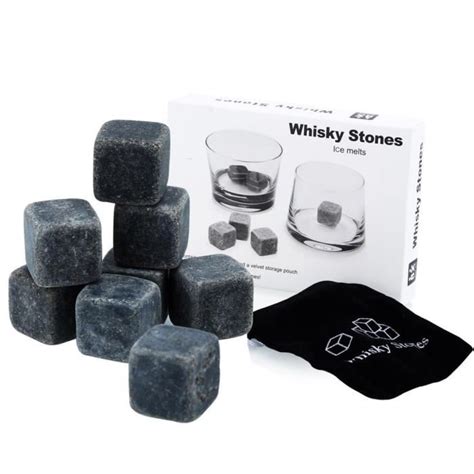 Bac A Glacon Whisky En Granit En Gris Pierre Morceaux De Gla Ons En