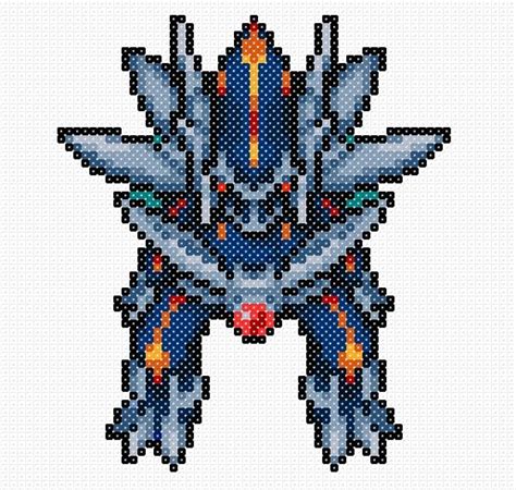 Perler Primal Dialga Pattern By Miquelcreations Hama Mostacilla