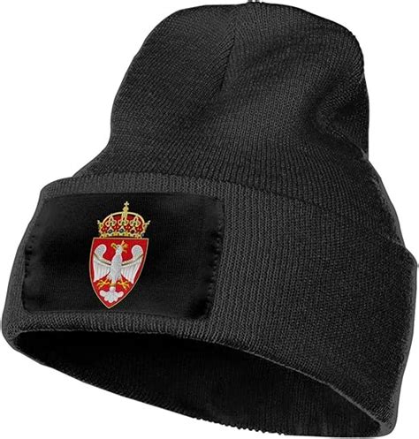 Viwik Polish Coat Of Arms Poland Winter Hats For Men Women Knit Slouchy