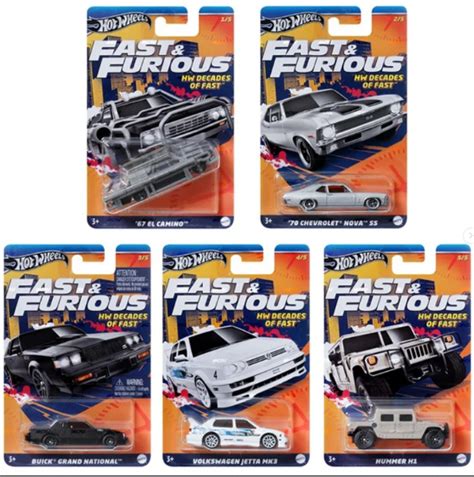 Hot Wheels Fast Furious Decades Of Fast Be Li Araba Seti Hnr