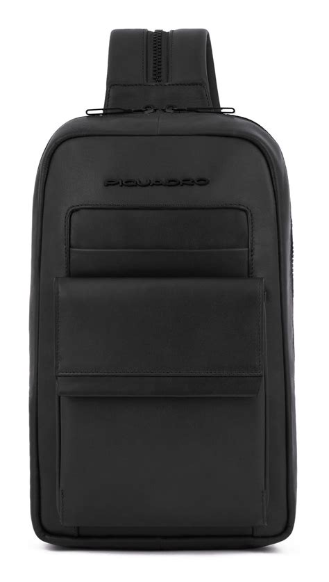 PIQUADRO Finn Mono Sling Bag Nero | Buy bags, purses & accessories ...