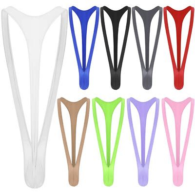 Mens Mankini V Sling Thong Suspender Bodysuit Thongs Stretch Lingerie Bikinis Ebay