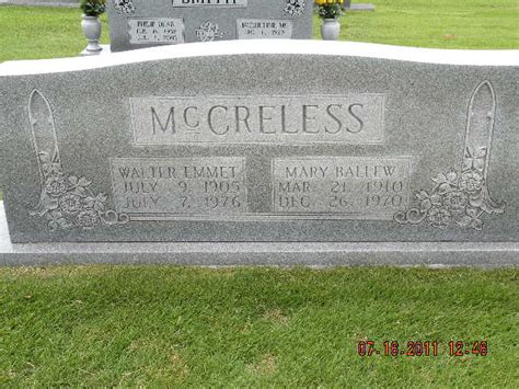 Mary Belle Ballew McCreless 1910 1970 Find A Grave Memorial