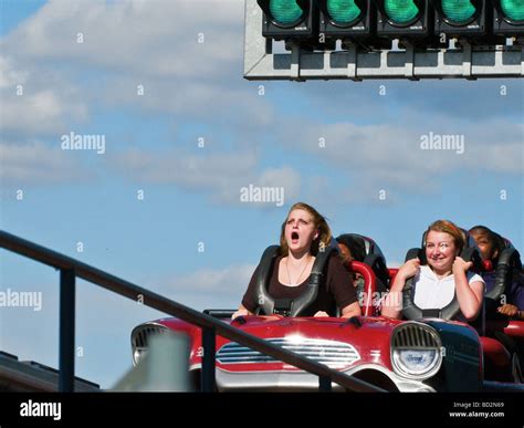 Stealth roller coaster ride, Thorpe Park Theme Park, Surrey, England ...